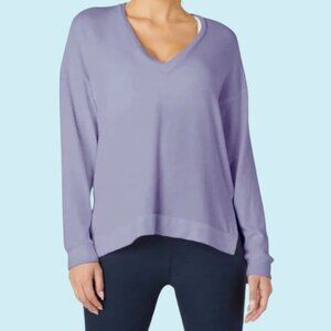 Beyond Yoga Pullover Women's XL Periwinkle Blue Oversized Long Weekend Lounge